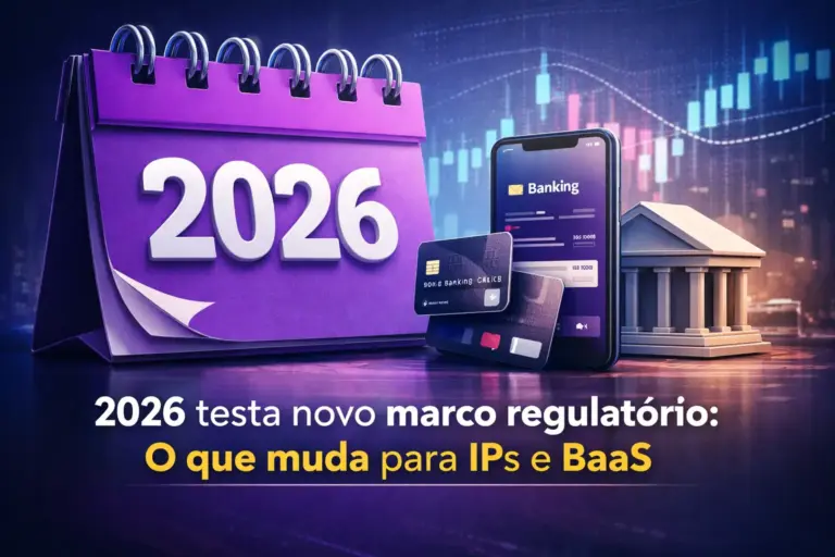 Calendário 2026 com smartphone e cartões, insights financeiros