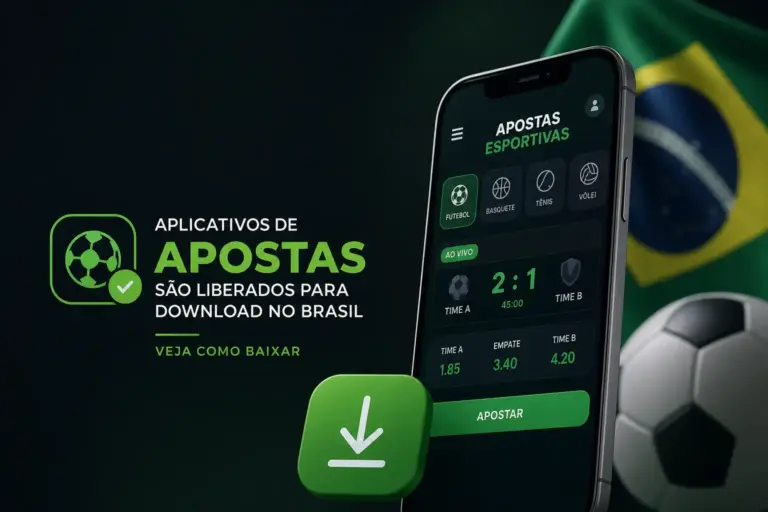 Aplicativo de apostas esportivas em smartphone com opções e odds