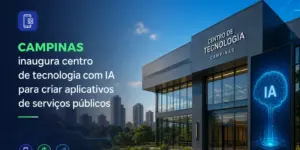 Centro de Tecnologia Campinas com fachada de vidro moderno