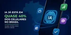 IA em smartphones: 40% dos celulares no Brasil