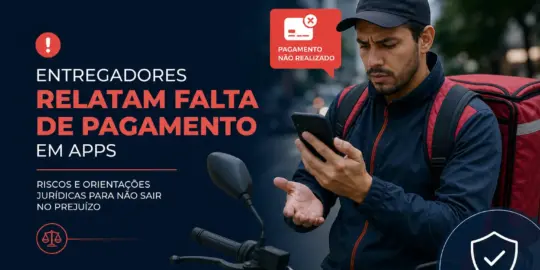 Entregador preocupado com celular e questões financeiras