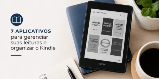 Kindle com livros sobre educação financeira para 2026