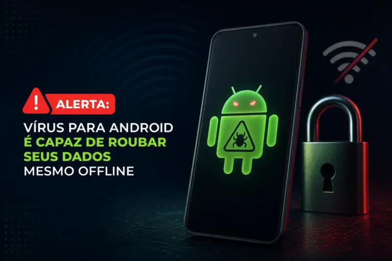Vírus para Android pode roubar dados offline, alerta com smartphone