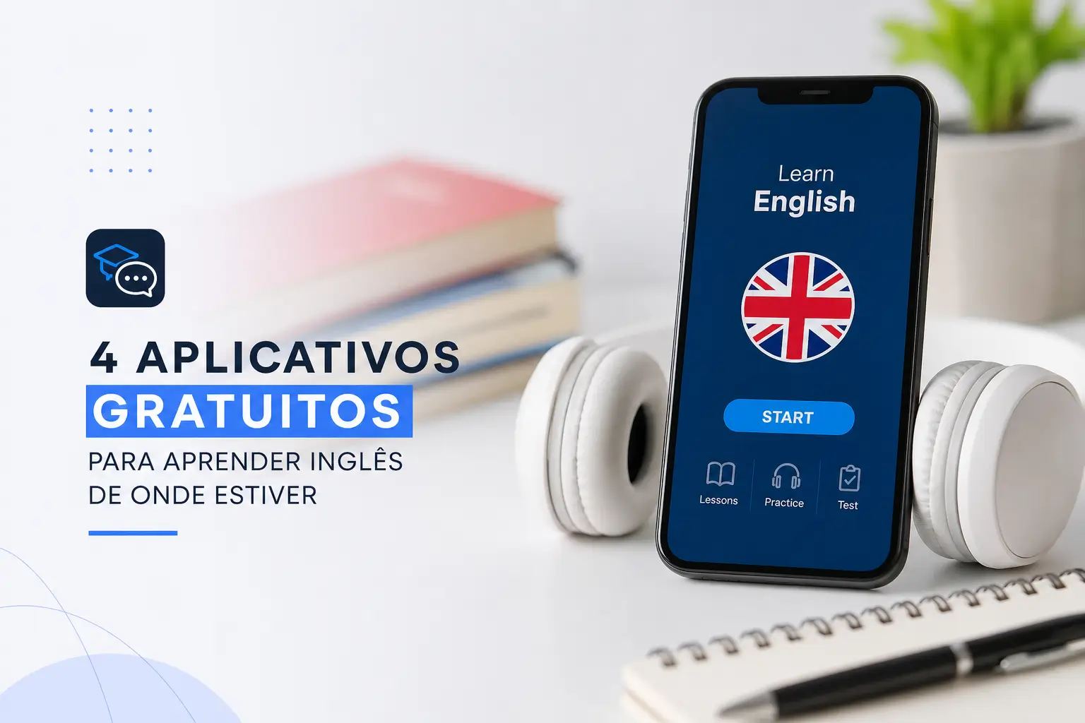 Aplicativo de educação financeira para aprender inglês 2026
