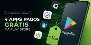 Smartphone com apps gratuitos por tempo limitado na Play Store